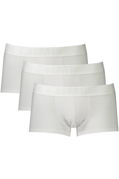 BIKKEMBERGS BOXER UOMO BIANCO