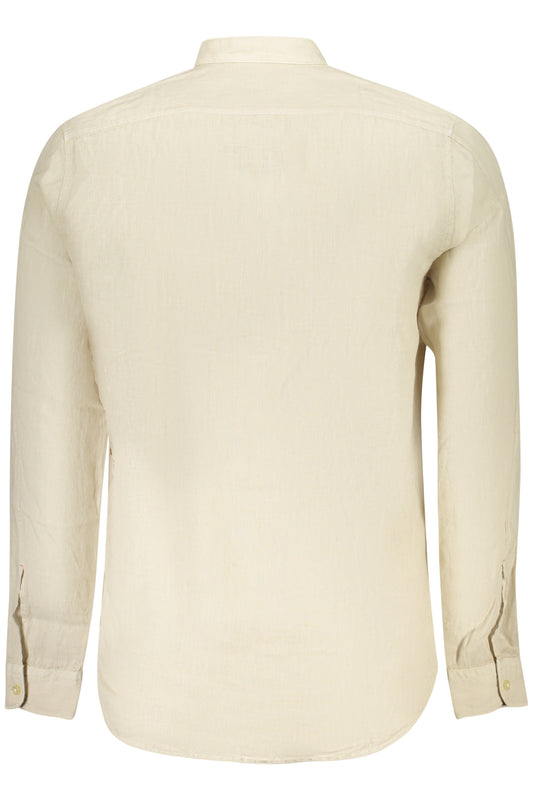 BOSS CAMICIA MANICHE LUNGHE UOMO BEIGE