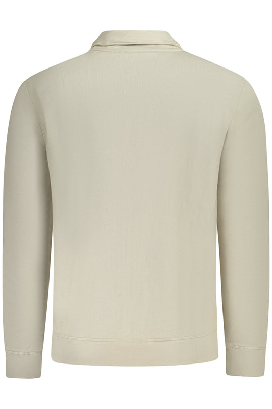 BOSS FELPA CON ZIP UOMO BEIGE