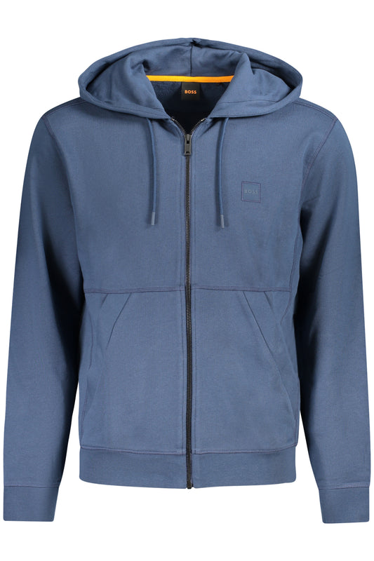 BOSS FELPA CON ZIP UOMO BLU