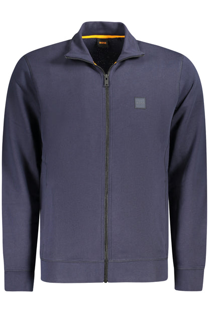 BOSS FELPA CON ZIP UOMO BLU