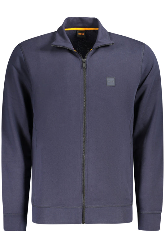 BOSS FELPA CON ZIP UOMO BLU