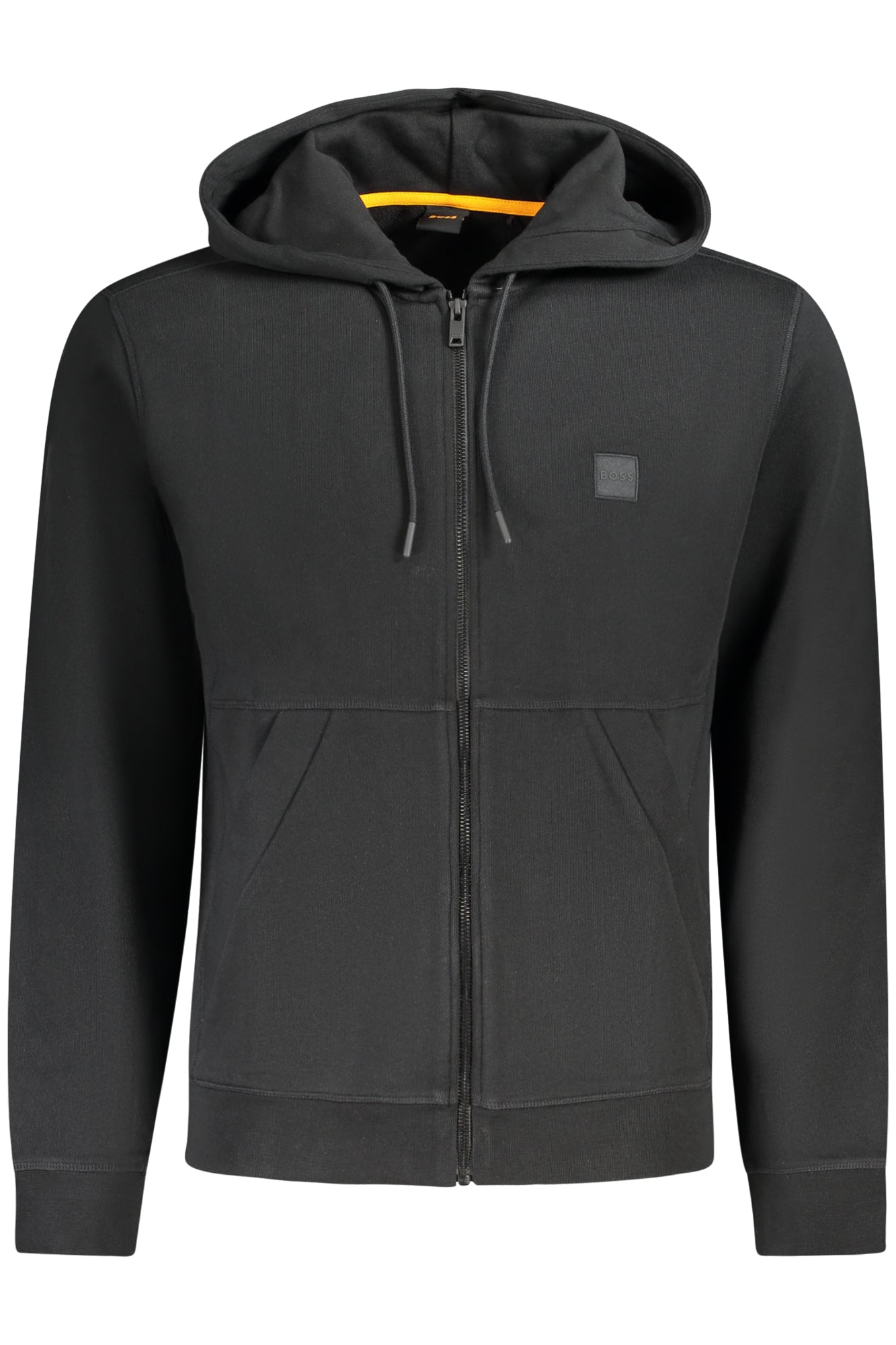 BOSS FELPA CON ZIP UOMO NERO