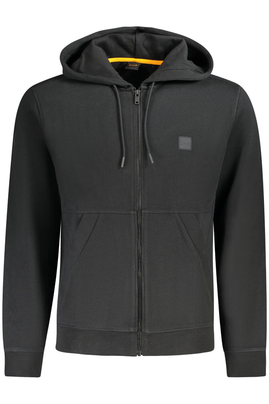 BOSS FELPA CON ZIP UOMO NERO