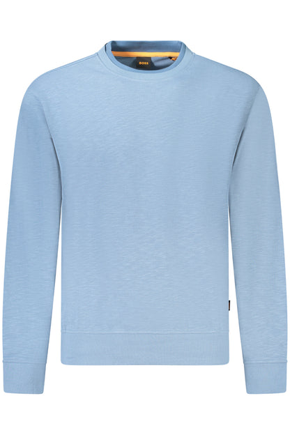 BOSS FELPA SENZA ZIP UOMO AZZURRO