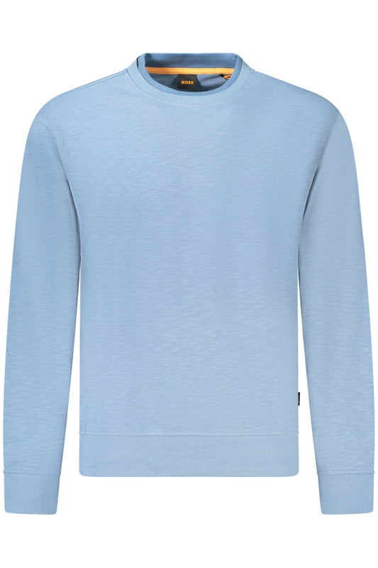 BOSS FELPA SENZA ZIP UOMO AZZURRO