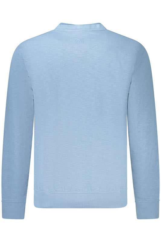 BOSS FELPA SENZA ZIP UOMO AZZURRO