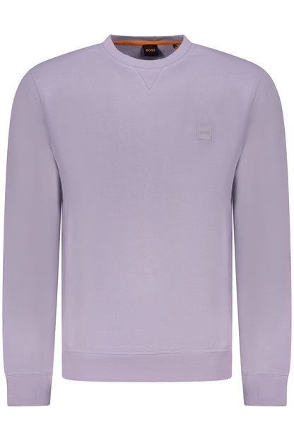 BOSS FELPA SENZA ZIP UOMO VIOLA