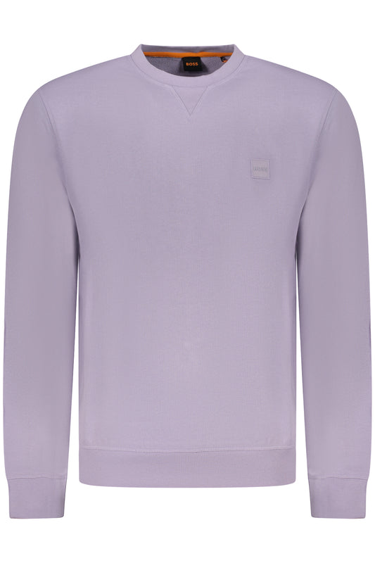 BOSS FELPA SENZA ZIP UOMO VIOLA
