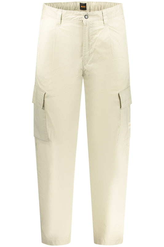BOSS PANTALONE UOMO BEIGE