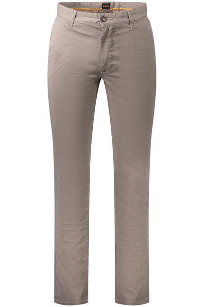 BOSS PANTALONE UOMO MARRONE