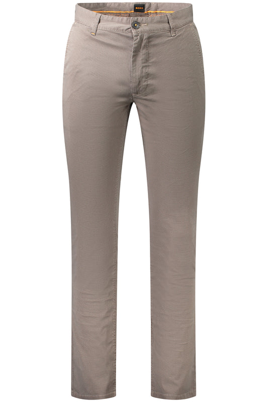 BOSS PANTALONE UOMO MARRONE
