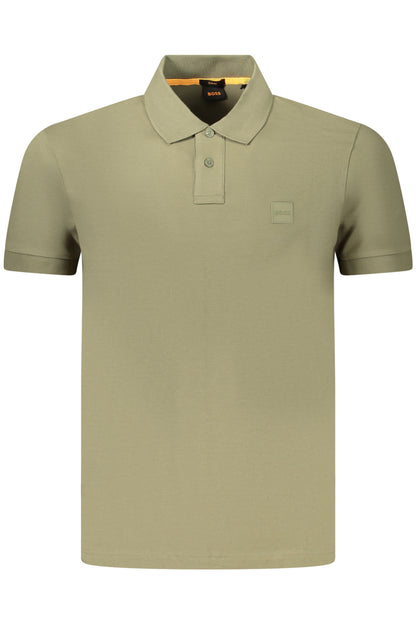 BOSS POLO MANICHE CORTE UOMO VERDE