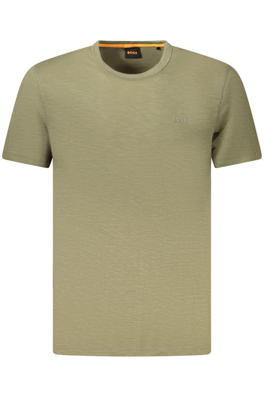 BOSS T-SHIRT MANICHE CORTE UOMO VERDE