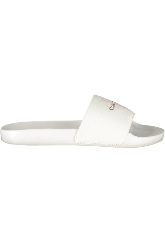CALVIN KLEIN CALZATURA CIABATTA DONNA BIANCO