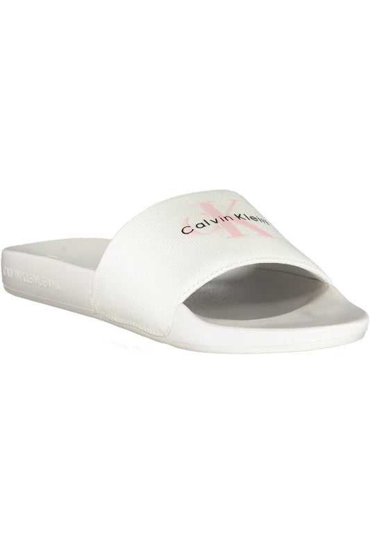 CALVIN KLEIN CALZATURA CIABATTA DONNA BIANCO