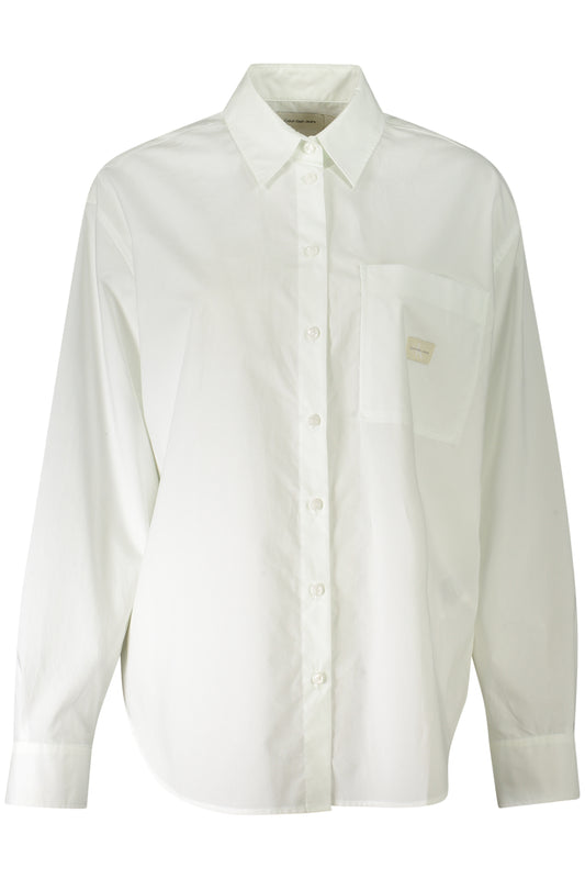 CALVIN KLEIN CAMICIA MANICHE LUNGHE DONNA BIANCO
