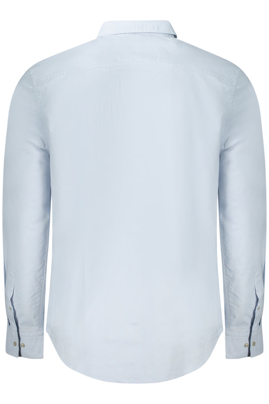 CALVIN KLEIN CAMICIA MANICHE LUNGHE UOMO AZZURRO