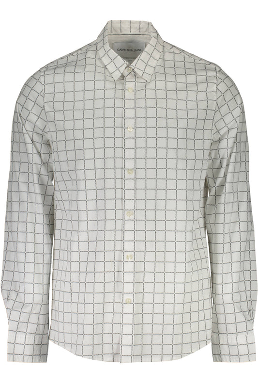 CALVIN KLEIN CAMICIA MANICHE LUNGHE UOMO BIANCO