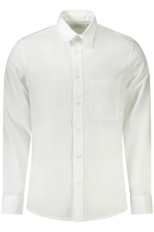 CALVIN KLEIN CAMICIA MANICHE LUNGHE UOMO BIANCO
