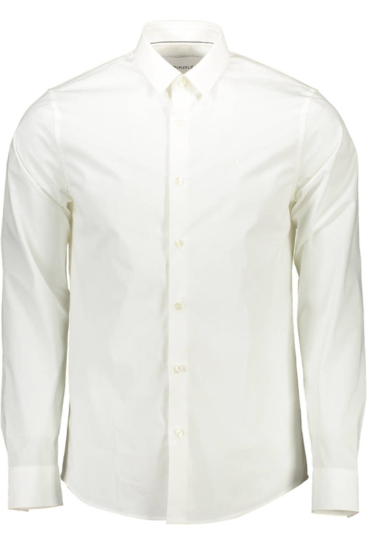 CALVIN KLEIN CAMICIA MANICHE LUNGHE UOMO BIANCO