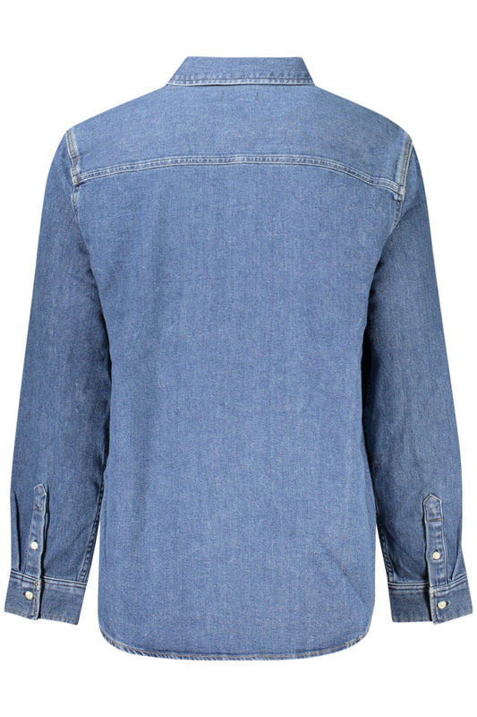 CALVIN KLEIN CAMICIA MANICHE LUNGHE UOMO BLU