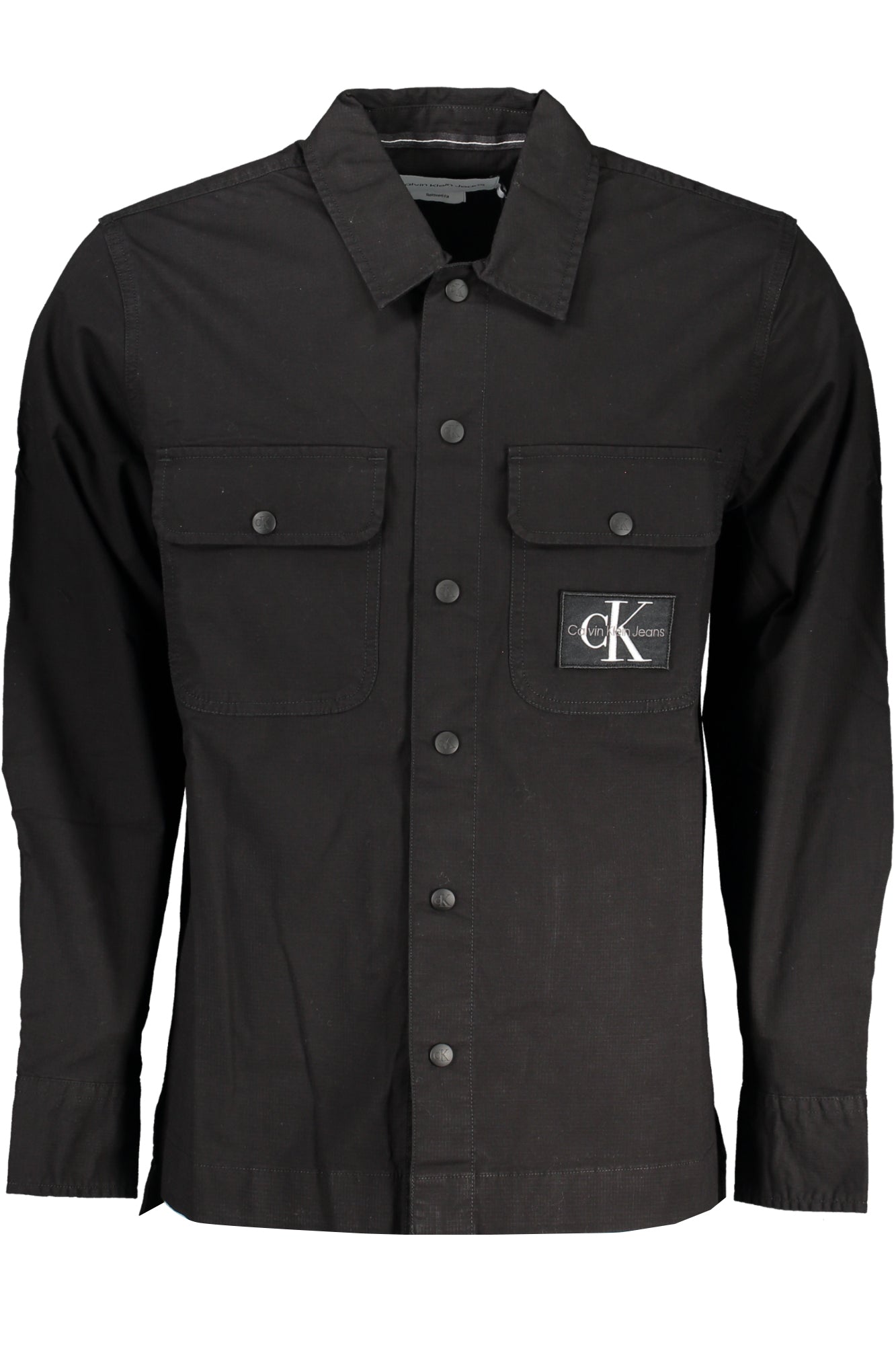 CALVIN KLEIN CAMICIA MANICHE LUNGHE UOMO NERO
