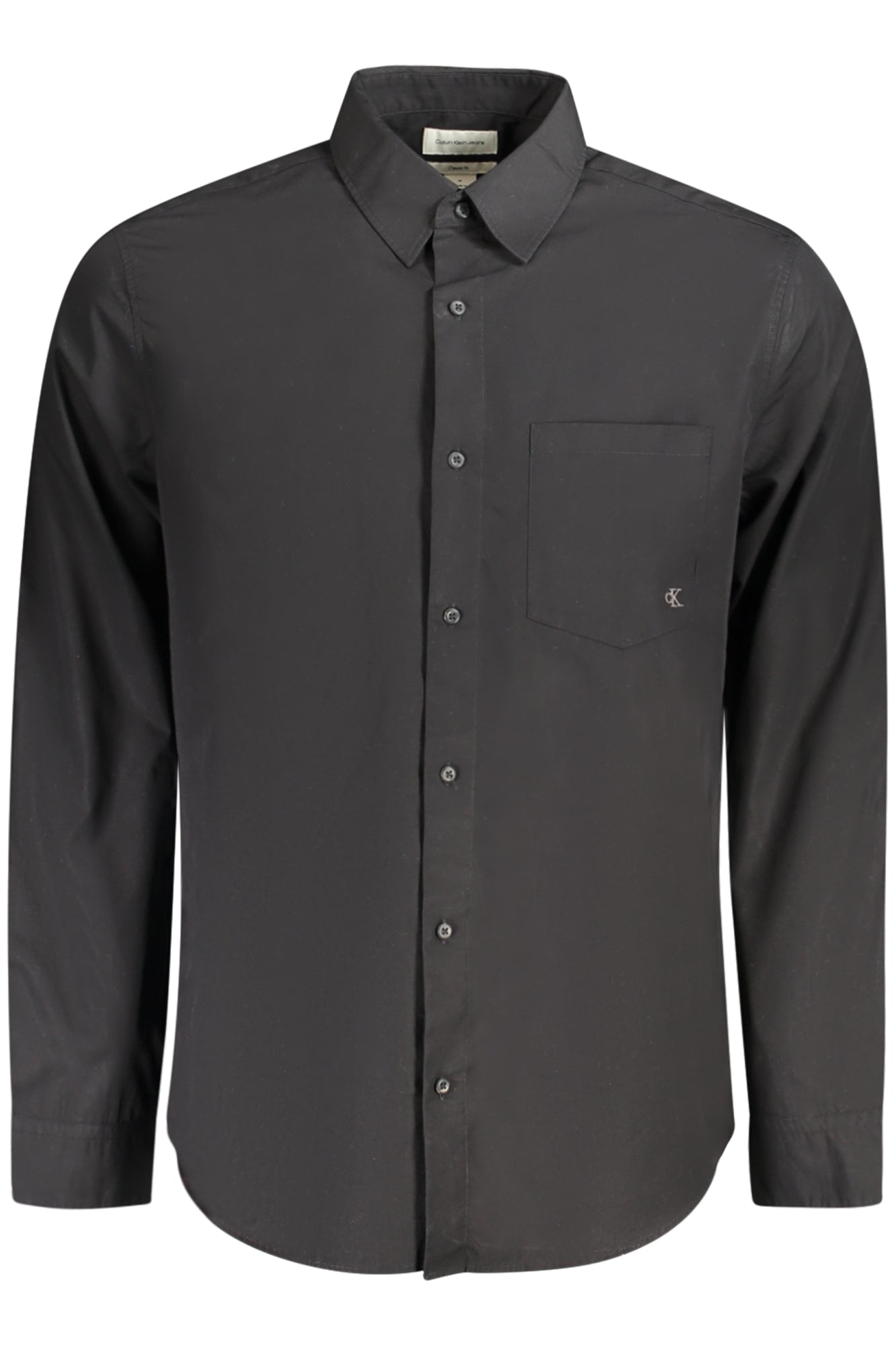 CALVIN KLEIN CAMICIA MANICHE LUNGHE UOMO NERO