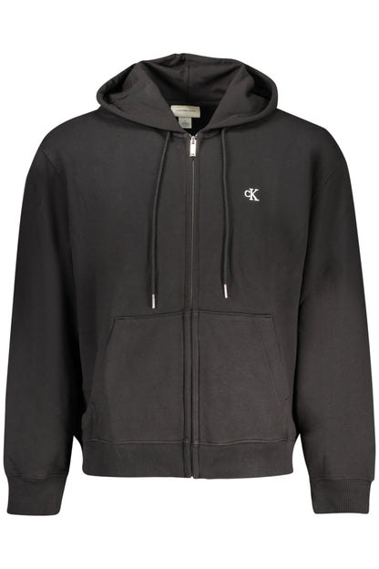 CALVIN KLEIN FELPA CON ZIP UOMO NERO