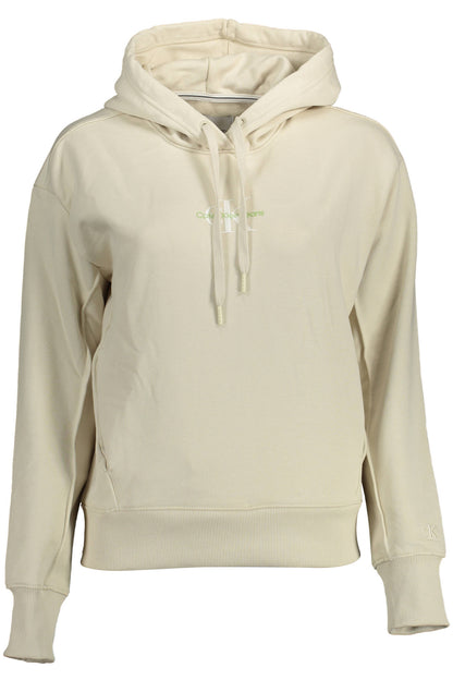 CALVIN KLEIN FELPA SENZA ZIP DONNA BEIGE