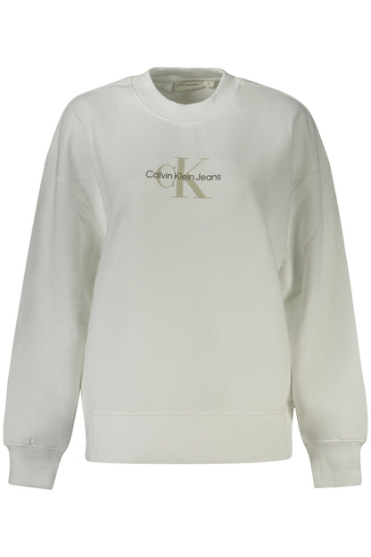 CALVIN KLEIN FELPA SENZA ZIP DONNA BIANCO