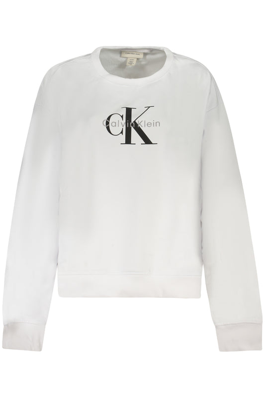 CALVIN KLEIN FELPA SENZA ZIP DONNA BIANCO