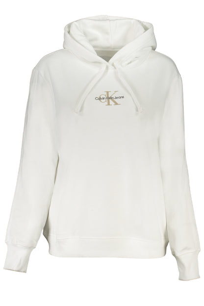 CALVIN KLEIN FELPA SENZA ZIP DONNA BIANCO