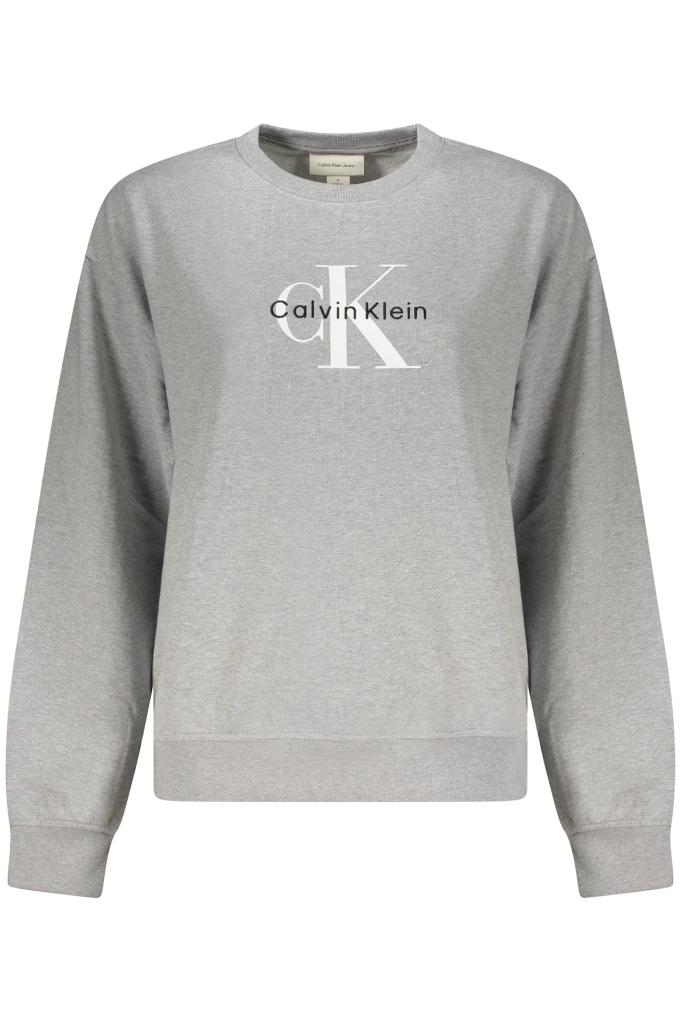 CALVIN KLEIN FELPA SENZA ZIP DONNA GRIGIO