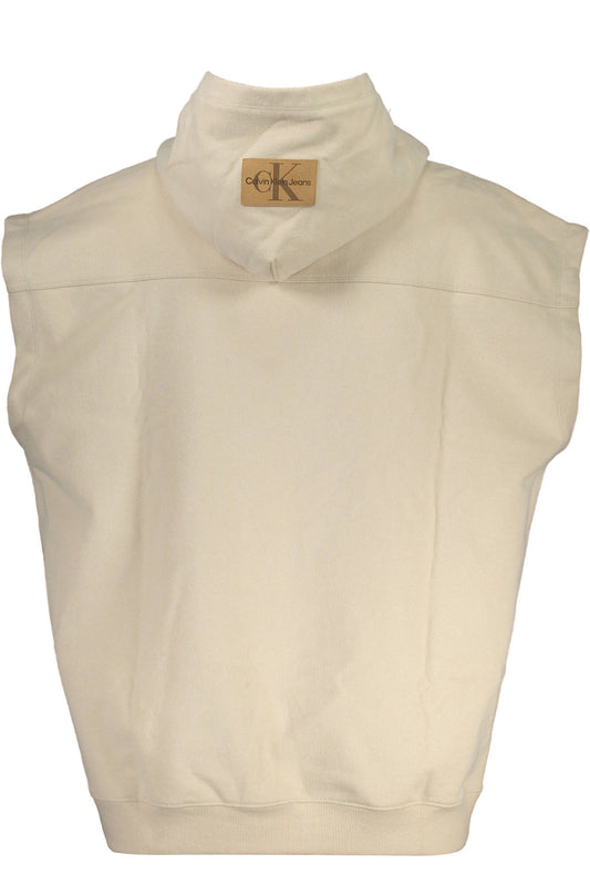 CALVIN KLEIN FELPA SENZA ZIP UOMO BEIGE