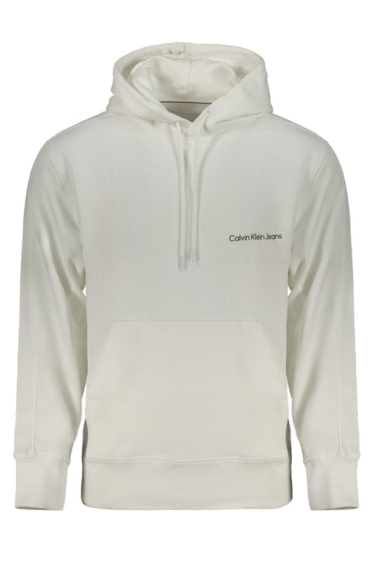 CALVIN KLEIN FELPA SENZA ZIP UOMO BIANCO