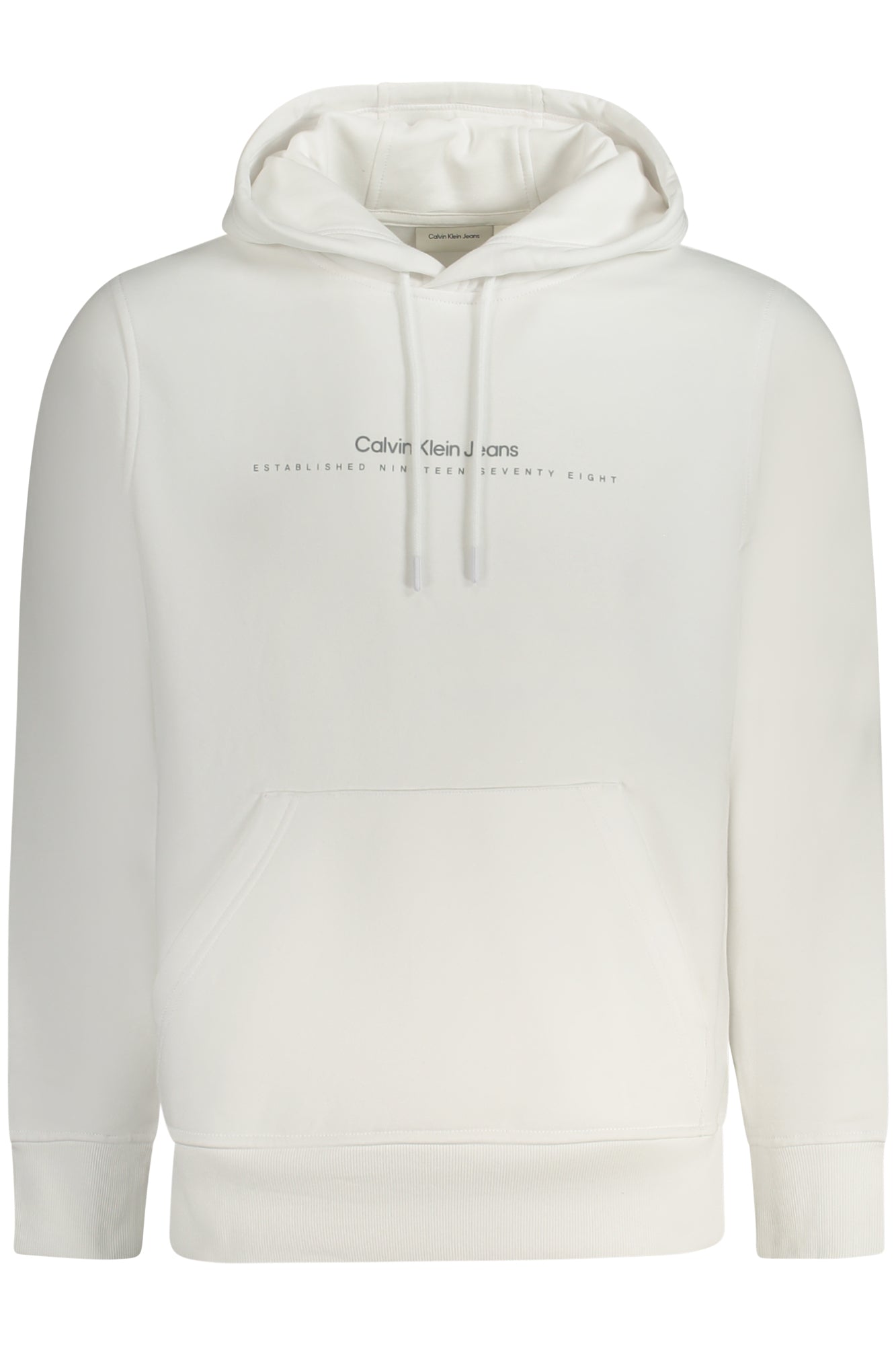 CALVIN KLEIN FELPA SENZA ZIP UOMO BIANCO