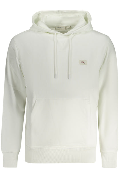 CALVIN KLEIN FELPA SENZA ZIP UOMO BIANCO
