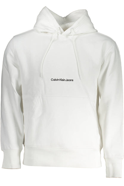CALVIN KLEIN FELPA SENZA ZIP UOMO BIANCO