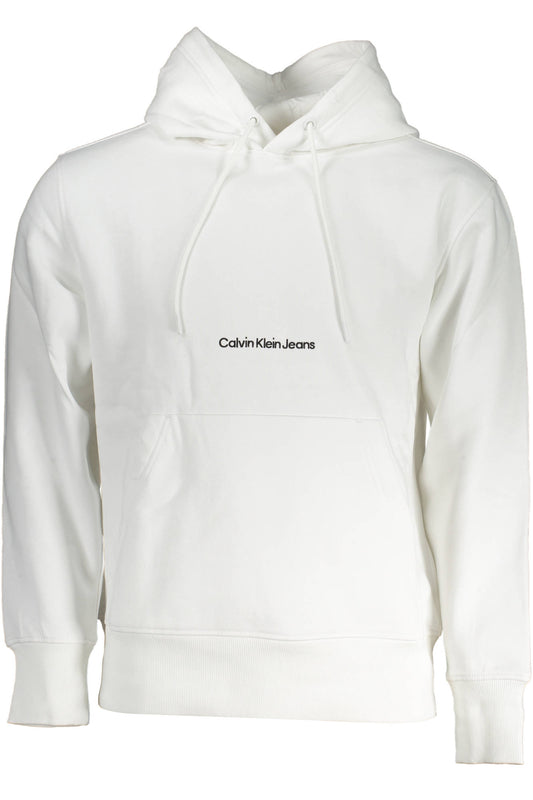 CALVIN KLEIN FELPA SENZA ZIP UOMO BIANCO