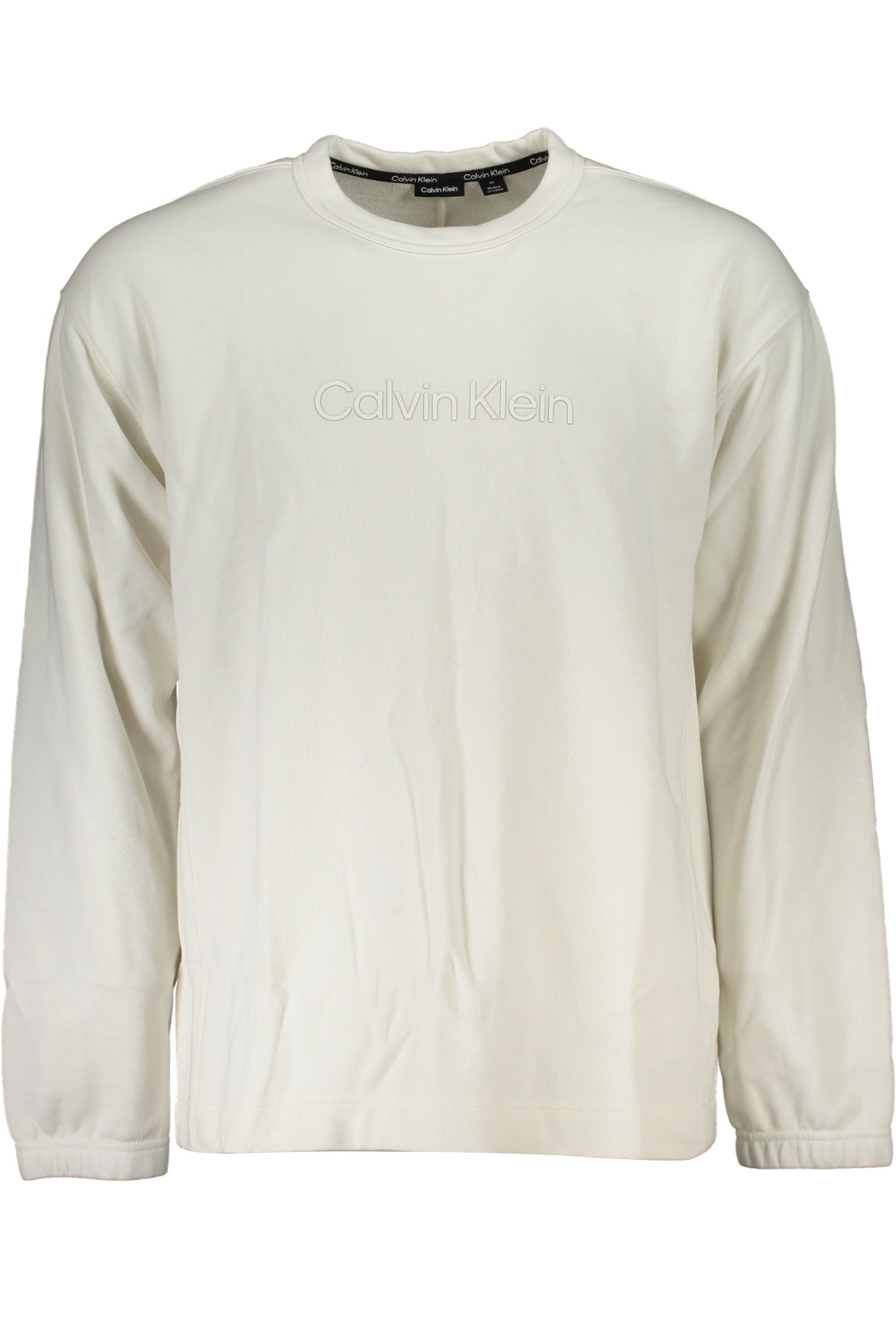 CALVIN KLEIN FELPA SENZA ZIP UOMO BIANCO