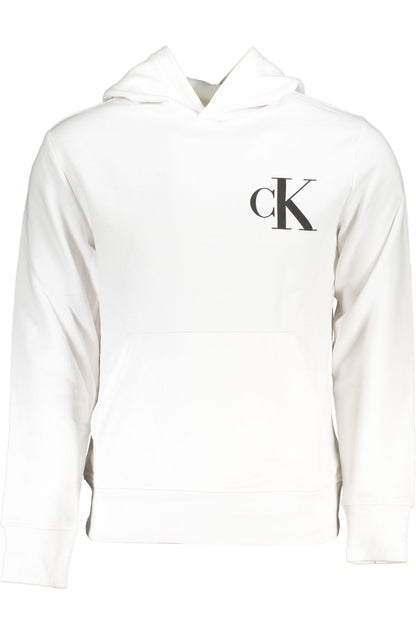 CALVIN KLEIN FELPA SENZA ZIP UOMO BIANCO