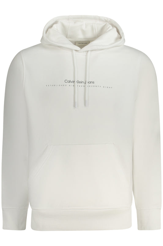 CALVIN KLEIN FELPA SENZA ZIP UOMO BIANCO