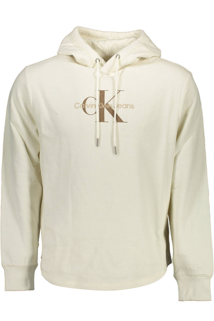 CALVIN KLEIN FELPA SENZA ZIP UOMO BIANCO