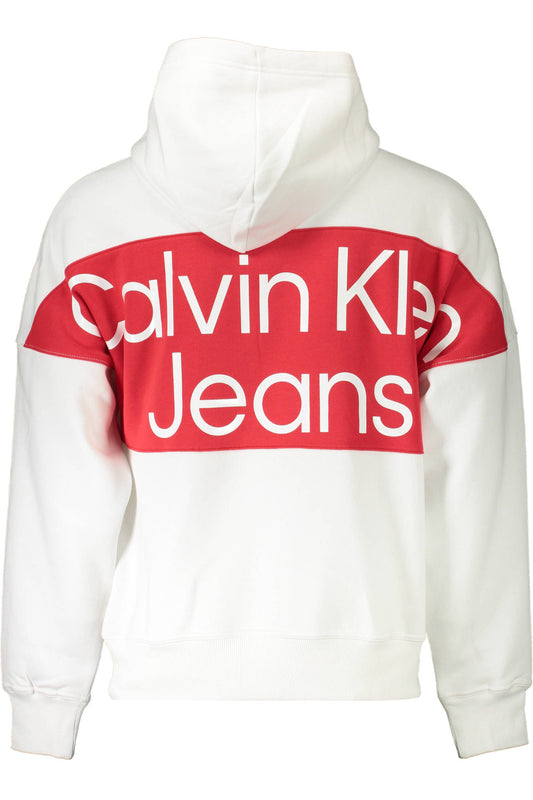 CALVIN KLEIN FELPA SENZA ZIP UOMO BIANCO