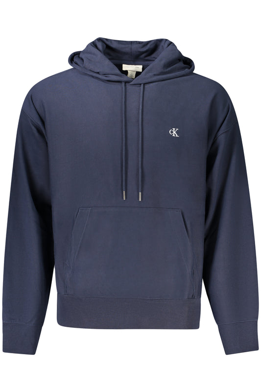 CALVIN KLEIN FELPA SENZA ZIP UOMO BLU