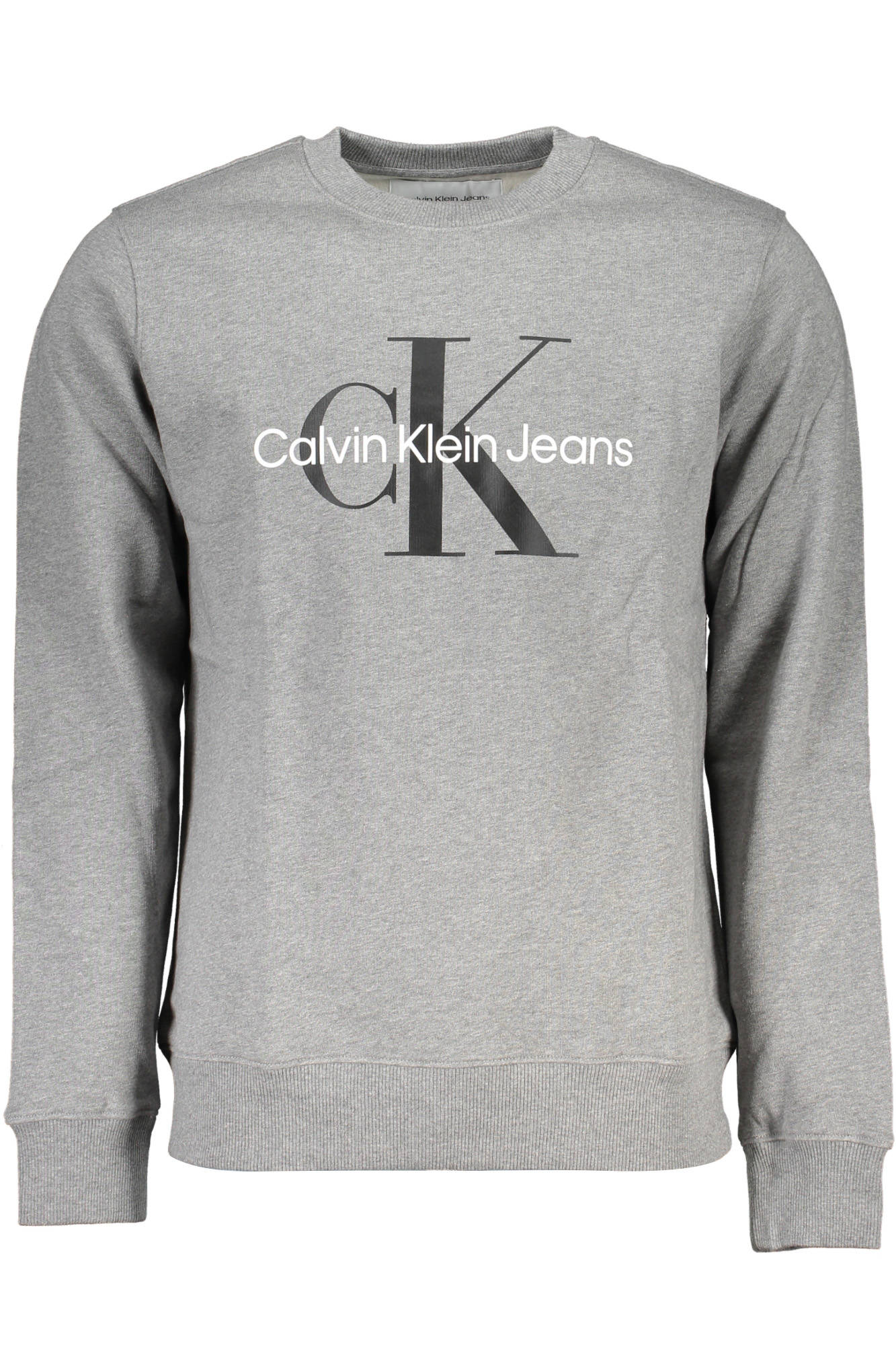 CALVIN KLEIN FELPA SENZA ZIP UOMO GRIGIO