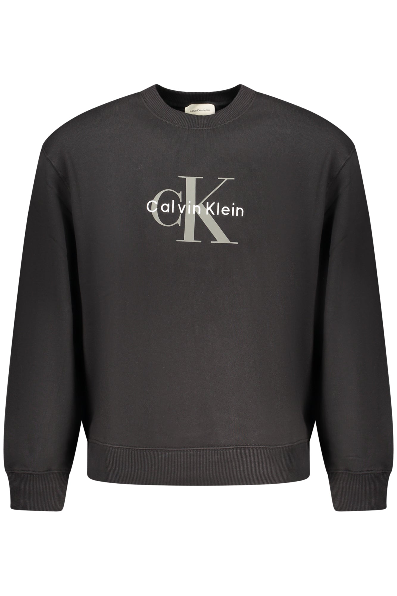 CALVIN KLEIN FELPA SENZA ZIP UOMO NERO