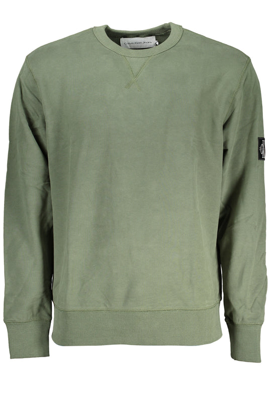 CALVIN KLEIN FELPA SENZA ZIP UOMO VERDE