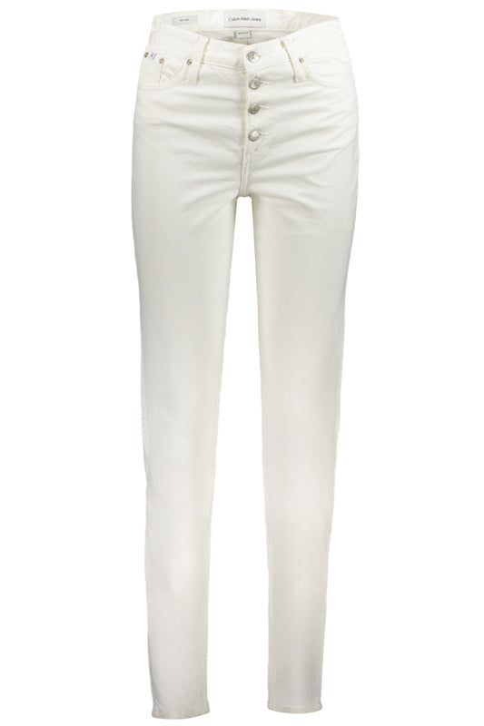 CALVIN KLEIN JEANS DENIM DONNA BIANCO